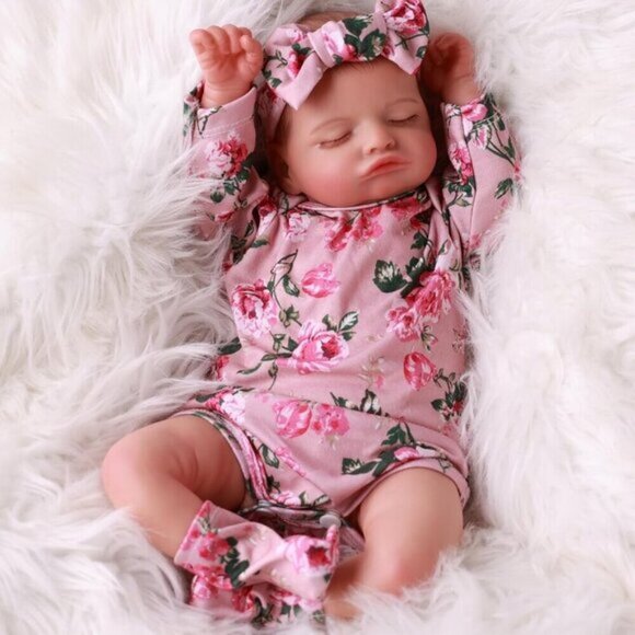 BABESIDE Lifelike Reborn Baby girl Dolls - 20 inch Sleeping Realistic - Picture 3 of 8